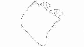Mercedes W167 GLE 24-26 front bumper towing hook cap lower part