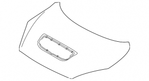 The bare hood of the Mazda3 MPS 10-13