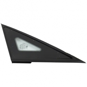 Window blind glass front right Ford Ecosport 18-22 black molding