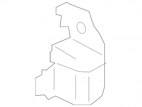 Bracket for radiator deflector blinds left Ford C-max MK2 13-18 plastic