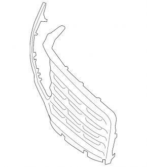 Radiator grill right Lincoln MKC 15-18 pre-rest with frame