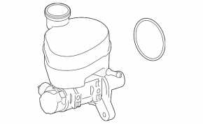 Master Brake Cylinder with Reservoir Ford Mustang mk6 15- Without Cover