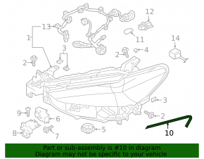 Mazda 6 18-21 USA Front Right Headlight Seal