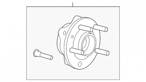 Front left hub for Ford Taurus 09-20