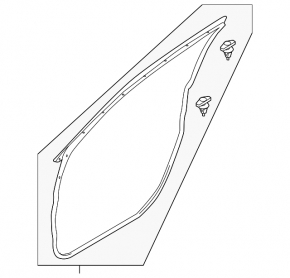 Door seal rear left Mazda CX-5 17- front