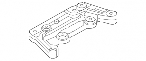 On-board charger support bracket left Ford Mustang Mach-E 21-23