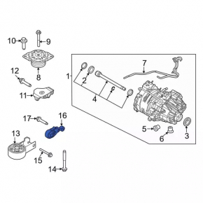 Ford Mustang Mach-E 21-23 Front Engine Rear Mount Bracket
