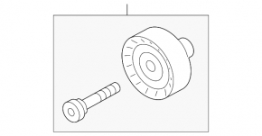 Audi Q8 19-25 MHEV Drive Belt Pulley with Bracket