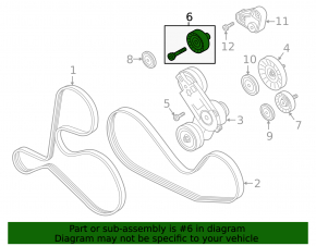 Audi Q8 19-25 MHEV Drive Belt Pulley with Bracket