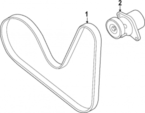 VW Atlas 24-25 2.0T Drive Belt Tensioner Pulley