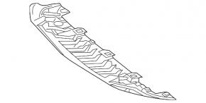 Front bumper protection Mercedes CLA 14-16 prerest