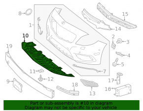 Front bumper protection Mercedes CLA 14-16 prerest