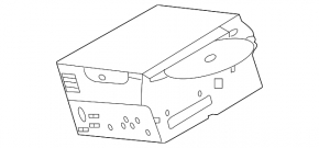 Tape recorder Radio Monitor Infiniti G25 G35 G37 4d 06-09