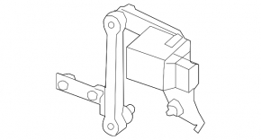 Rear left body tilt sensor Volvo S60 11-18 with traction