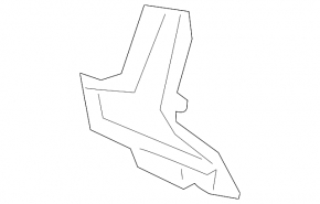 Front bumper cap left Audi A6 C8 19-25 structure, S-Line
