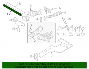 Audi E-Tron 19-23 front side member strut