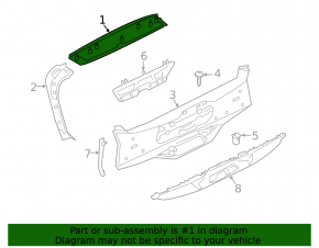 BMW X7 G07 19-26 Black Upper Rear Door Trim
