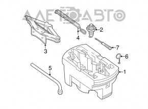 Tool kit set VW Passat b8 16-19 USA