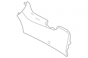 Toyota Rav4 19-24 black center console trim, lower left, scratches