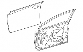 Bare front left door for Toyota Corolla 20-23 4D