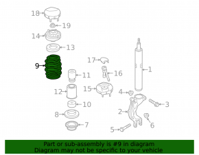 Front left spring Audi Q5 80A 18-20