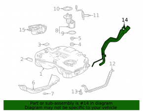 Fuel filler neck GMC Terrain 18- LYX, LSD, LTG