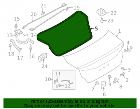 Nissan Altima Trunk Lid Seal 19-24