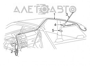 Lexus IS200 IS300 99-05 Antenna Rod