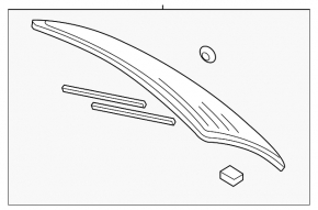 Rear window for the trunk of an Audi Q5 8R 09-17