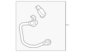 Audi A5 F5 17-25 vacuum booster sensor with tube