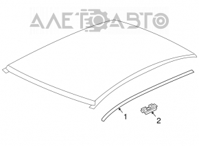 Roof lining left Chevrolet Cruze 11-16