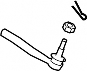 Left steering tip Infiniti QX70 14-17
