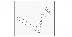 Left steering tip Infiniti QX70 14-17