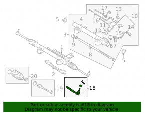 Left steering tip Infiniti QX70 14-17