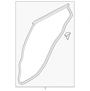 Door seal rear right Mazda CX-30 20-