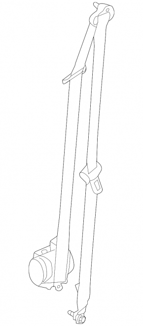 Driver's seat belt Ford C-max MK2 13-18 gray