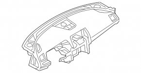 Torpedo front panel with AIRBAG Mazda 6 13-15 prerest