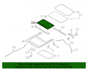 Sunroof curtain Ford Ecosport 18-22