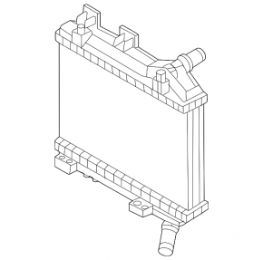 Additional cooling radiator for Mazda CX-90 24-26 3.3T