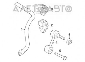 Rear stabilizer link left VW Passat b8 16-19 USA