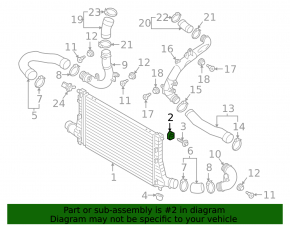Radiator bracket upper left VW Atlas 18- 2.0T, 3.6