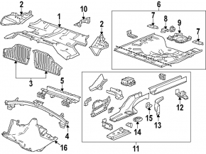 Rear underbody protection Chevrolet Volt 11-15