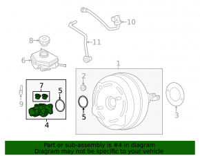 BMW 4 Series F32/33/36 17-20 Brake Master Cylinder