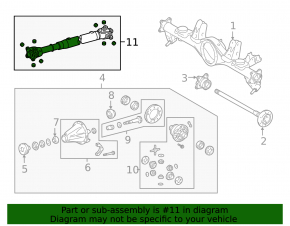 Driveshaft rear propeller Lexus GX470 03-09