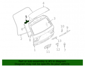 Right hood hinge for BMW X3 E83 03-10