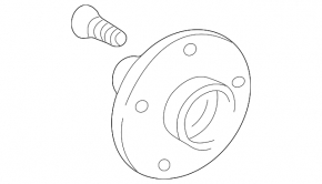 Rear right hub Lexus RX300 98-03 AWD