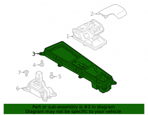 Shifter pad Audi A6 C8 19-