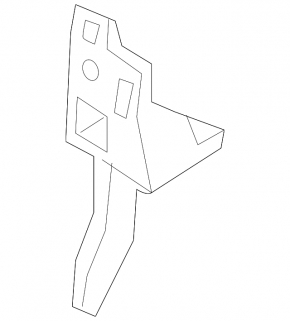 Left radiator deflector blind bracket for Audi E-Tron 19-23
