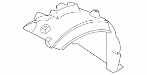 Mudguard front left rear part BMW 335i e92 07-13