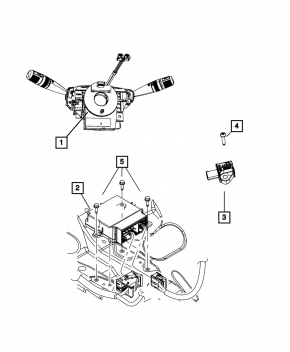 SRS airbag module, airbag computer, Dodge Journey 11-17